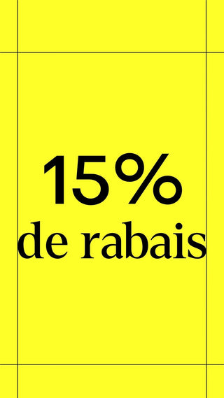 15% de rabais