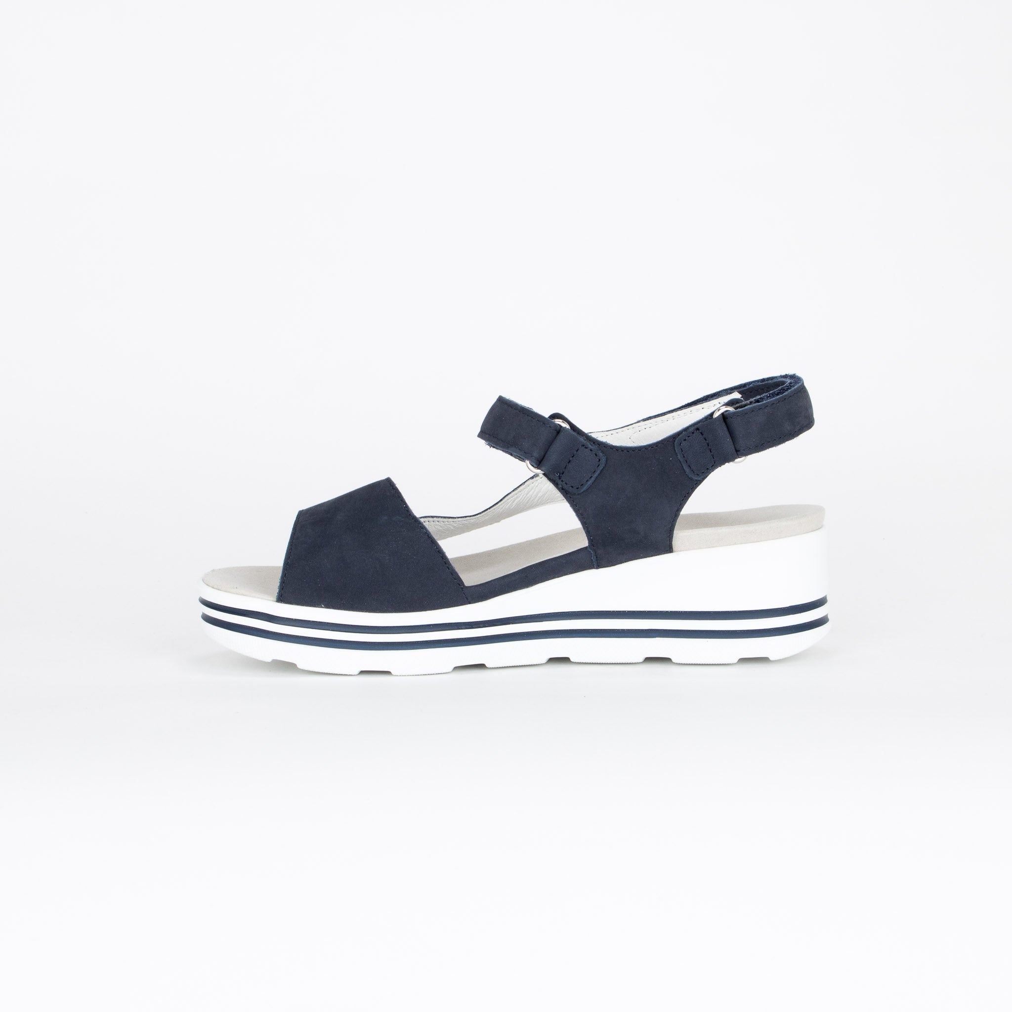 Baskets Waldläufer Ortho-Tritt K-IRA - Largeur K, Cuir Et Stretch, Semelle EVA, Confort Pieds Sensibles